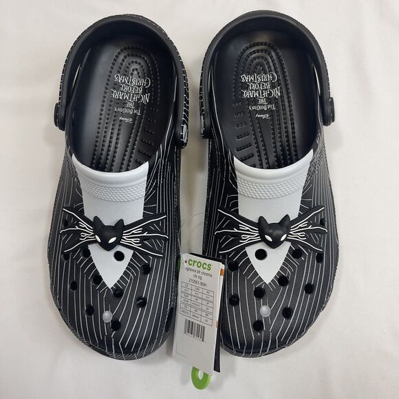 Crocs + Disney Nightmare Before Christmas Classic Clog M11/W13 Black & White - Picture 6 of 10